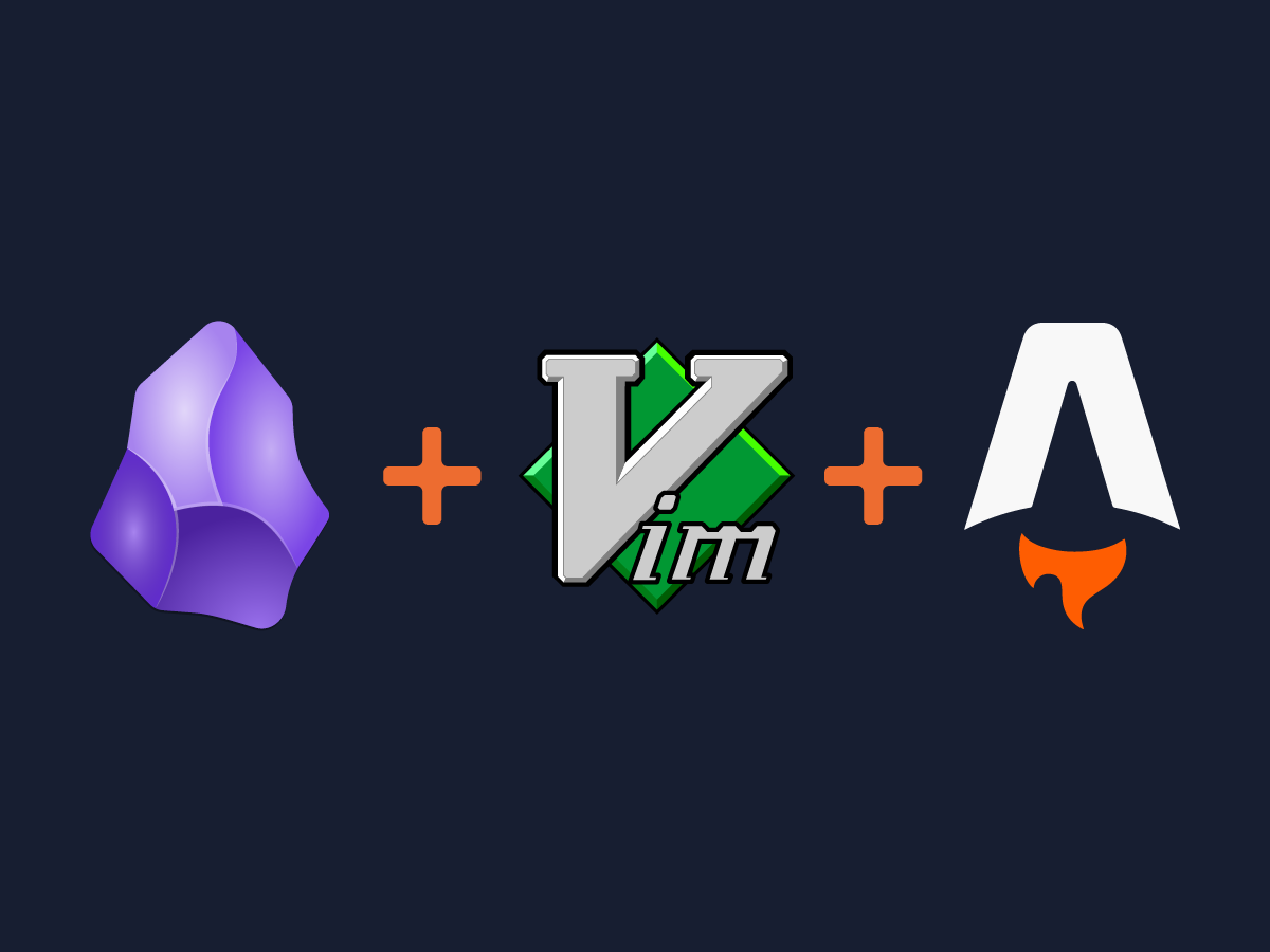 Thumbnail of Obsidian + Vim Binding + AstroJS = Frictionless Markdown Blog Creation